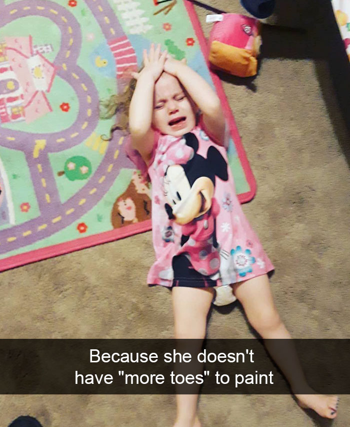 Because She Doesn't Have "More Toes" To Paint