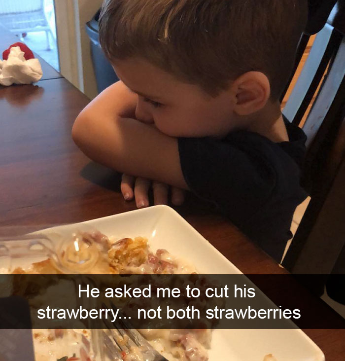He Asked Me To Cut His Strawberry... Not Both Strawberries