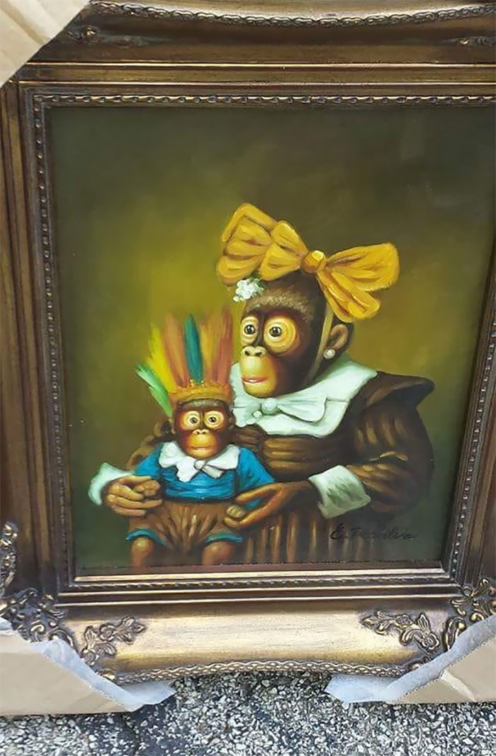 My Favorite Yard Sale Find Ever. Proudly Displayed In My Basement Bathroom