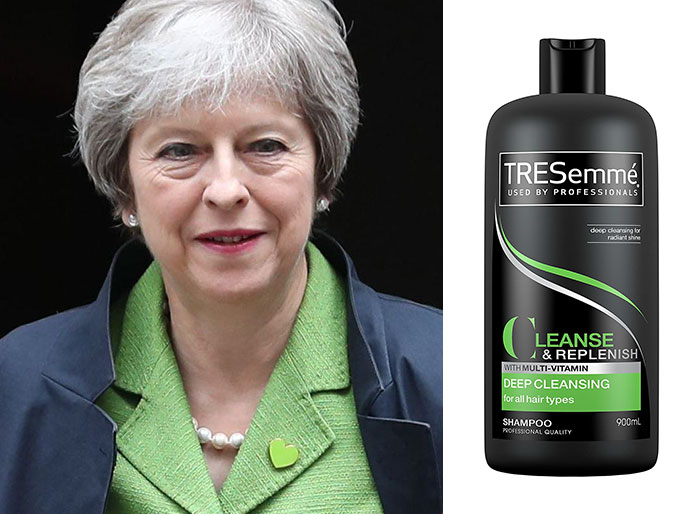 Theresa May Dresses A Lot Like Tresemmé Bottles And The 9 Comparisons Are Hilarious Theresa May Dresses A Lot Like Tresemmé Bottles And The 9 Comparisons Are Hilarious