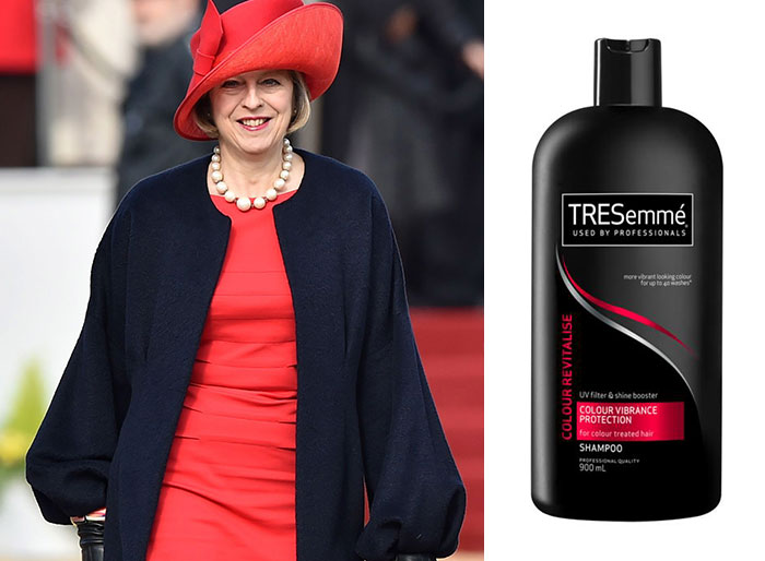 Theresa May Dresses A Lot Like Tresemmé Bottles And The 9 Comparisons Are Hilarious Theresa May Dresses A Lot Like Tresemmé Bottles And The 9 Comparisons Are Hilarious