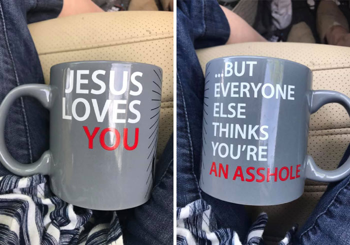 My Husbands New Coffee Cup!
