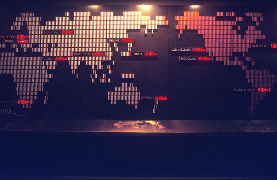 Lobby, Keio Plaza Hotel, 1980