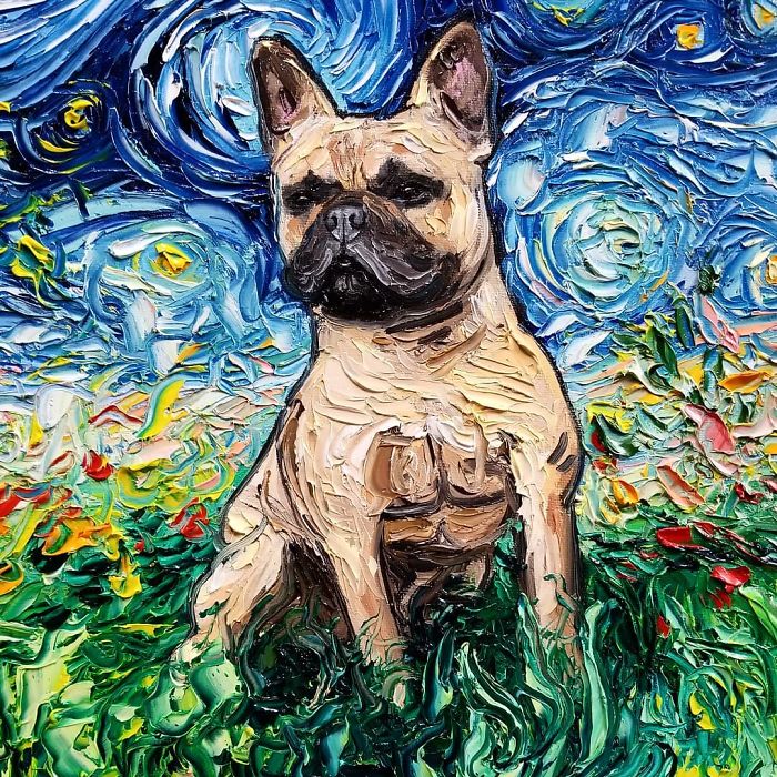 Van-Gogh-Starry-Night-Reimagined-Dogs-Paintings-Aja-Trier