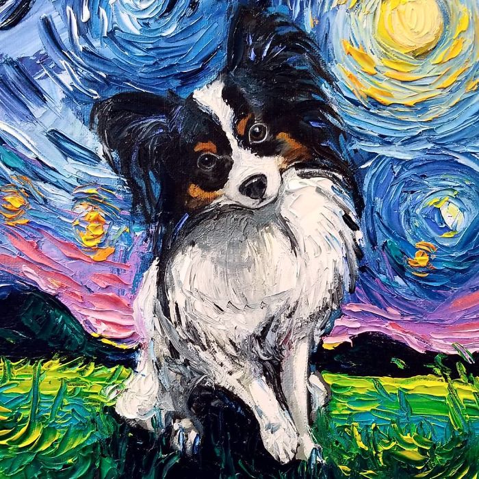 Van-Gogh-Starry-Night-Reimagined-Dogs-Paintings-Aja-Trier