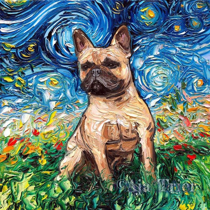 Van-Gogh-Starry-Night-Reimagined-Dogs-Paintings-Aja-Trier
