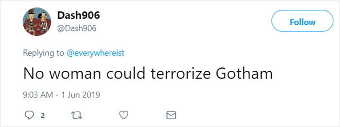 Woman Suggests That A Female Joker Would Be A Convincing Character, And Men Lose Their Minds Woman Suggests That A Female Joker Would Be A Convincing Character, And Men Lose Their Minds