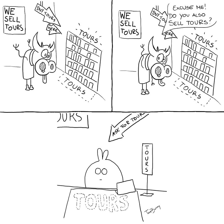 The Tourbunny - 15 Relatable Comics About Encounters With Horrible Tourists