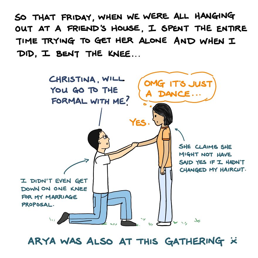 I Illustrated The 15-Year-Long Period Of My Life When I Met, Fell In Love With, And Married The Love Of My Life