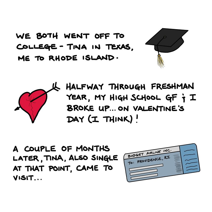 I Illustrated The 15-Year-Long Period Of My Life When I Met, Fell In Love With, And Married The Love Of My Life