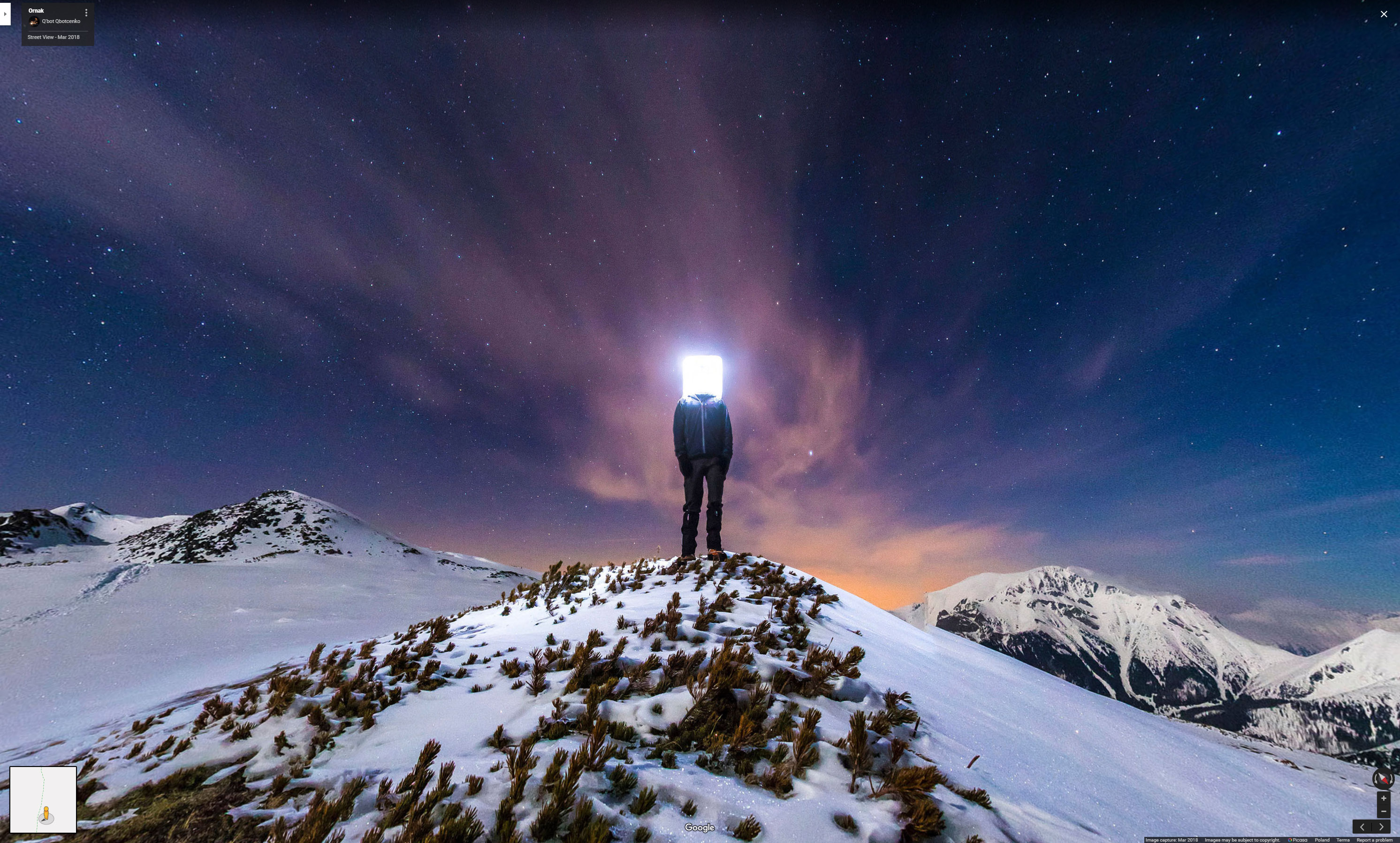 I’m Trolling Street View Panoramas By Lighting The World With My Head