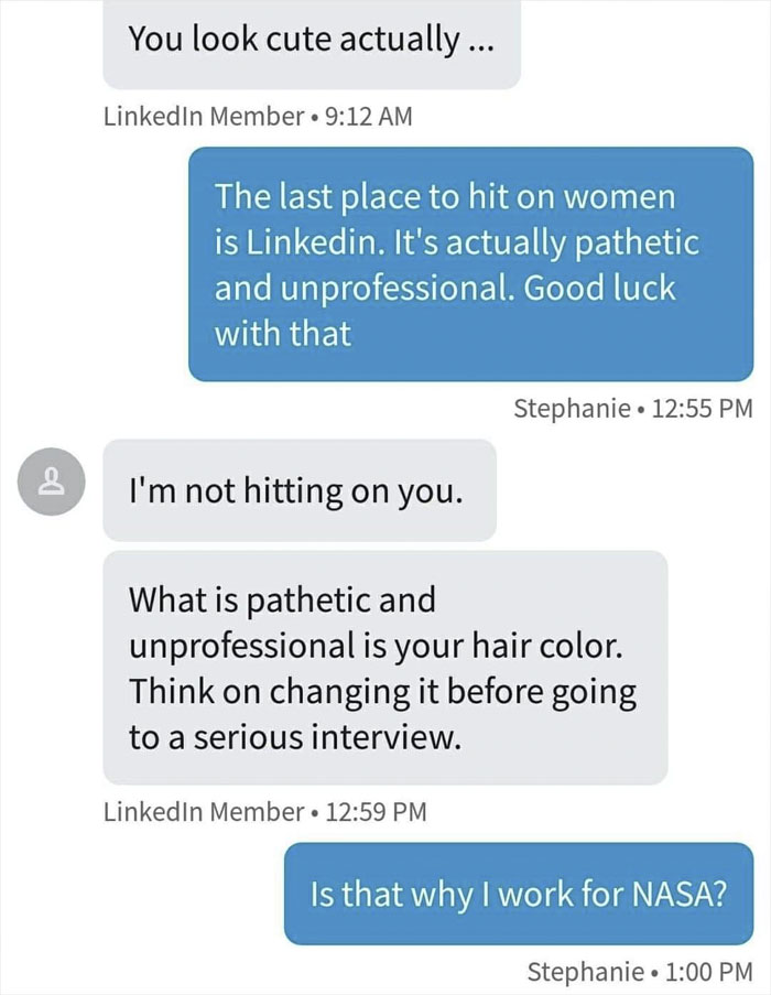 Engineer Calls This Scientist 'Unprofessional' Because Of Her Red Hair And Tattoos, She Bashes Him On Twitter Engineer Calls This Scientist 'Unprofessional' Because Of Her Red Hair And Tattoos, She Bashes Him On Twitter