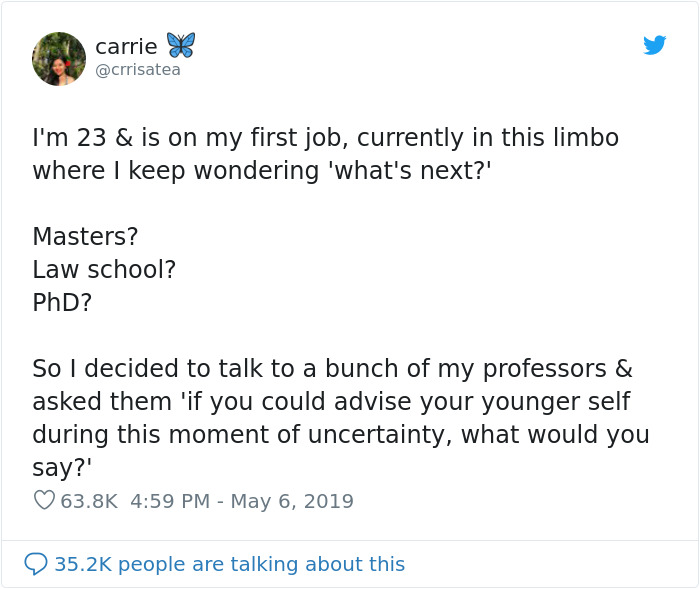 23-Year-Old Doesn't Know What To Do After Graduating College, Gets 9 Pieces Of Advice From Different Professors 23-Year-Old Doesn't Know What To Do After Graduating College, Gets 9 Pieces Of Advice From Different Professors