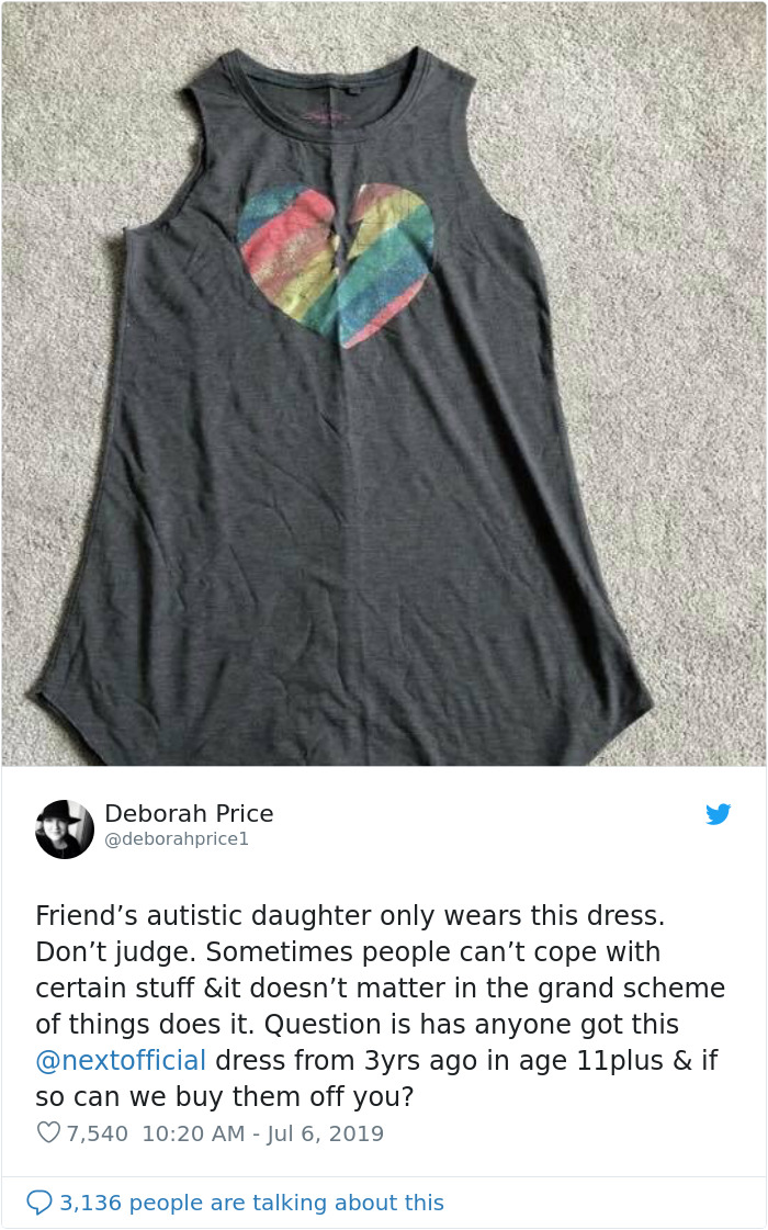 This Autistic Girl Could Only Wear One Specific Dress For Years, So Her Mom's Friend Asked Twitter For Help