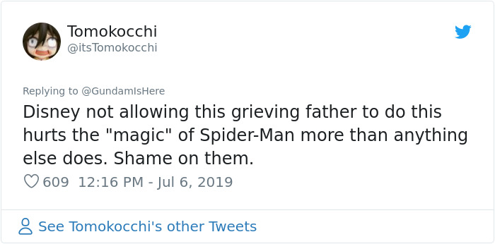 18 Reactions To Disney Refusing To Let Grieving Dad Put Spider-Man On 4-Year-Old Son’s Headstone