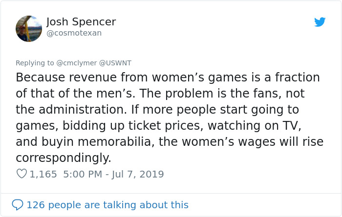 Women Demand Equal Pay For U.S. Female Soccer Team, Men Try To List The Reasons Why They Shouldn’t In Response Women Demand Equal Pay For U.S. Female Soccer Team, Men Try To List The Reasons Why They Shouldn’t In Response