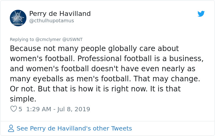 Women Demand Equal Pay For U.S. Female Soccer Team, Men Try To List The Reasons Why They Shouldn’t In Response Women Demand Equal Pay For U.S. Female Soccer Team, Men Try To List The Reasons Why They Shouldn’t In Response