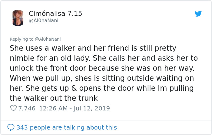 This 78-Year-Old Grandma's Confession To Her Driver Went Viral On Twitter And Got Over 106,000 Likes