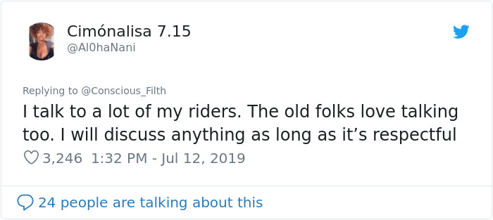 This 78-Year-Old Grandma's Confession To Her Driver Went Viral On Twitter And Got Over 106,000 Likes