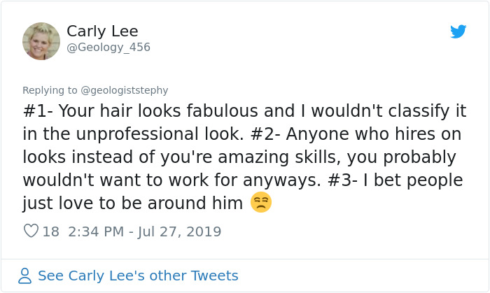 Engineer Calls This Scientist 'Unprofessional' Because Of Her Red Hair And Tattoos, She Bashes Him On Twitter Engineer Calls This Scientist 'Unprofessional' Because Of Her Red Hair And Tattoos, She Bashes Him On Twitter