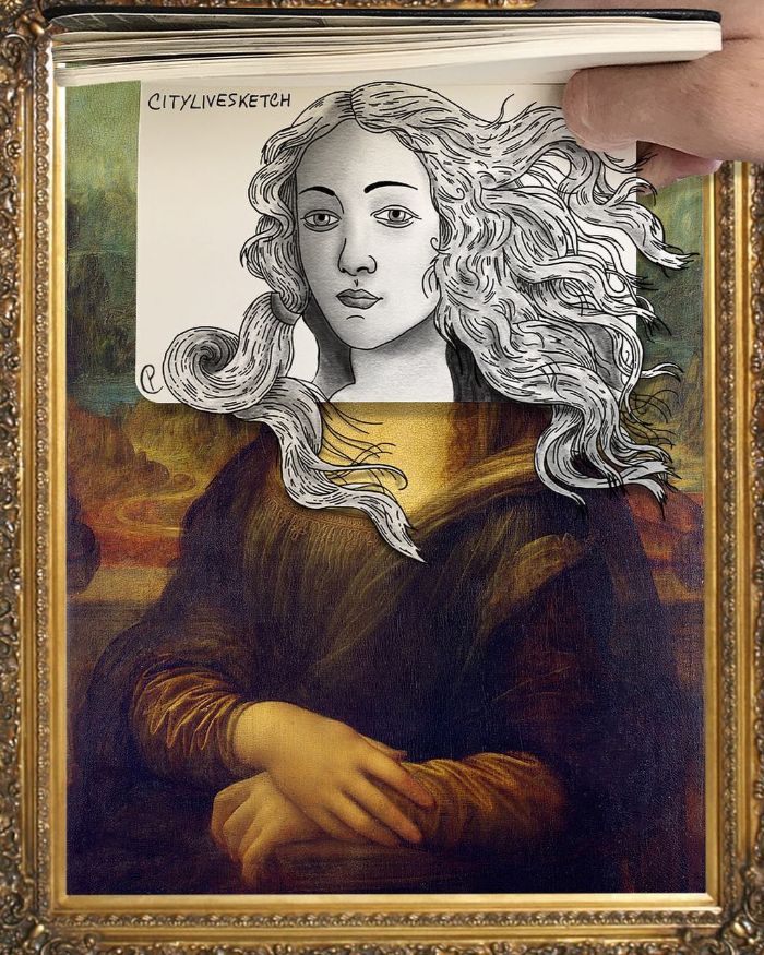 Drawings-Cartoons-Merged-With-Reality-Citylivesketch-Pietro-Cataudella