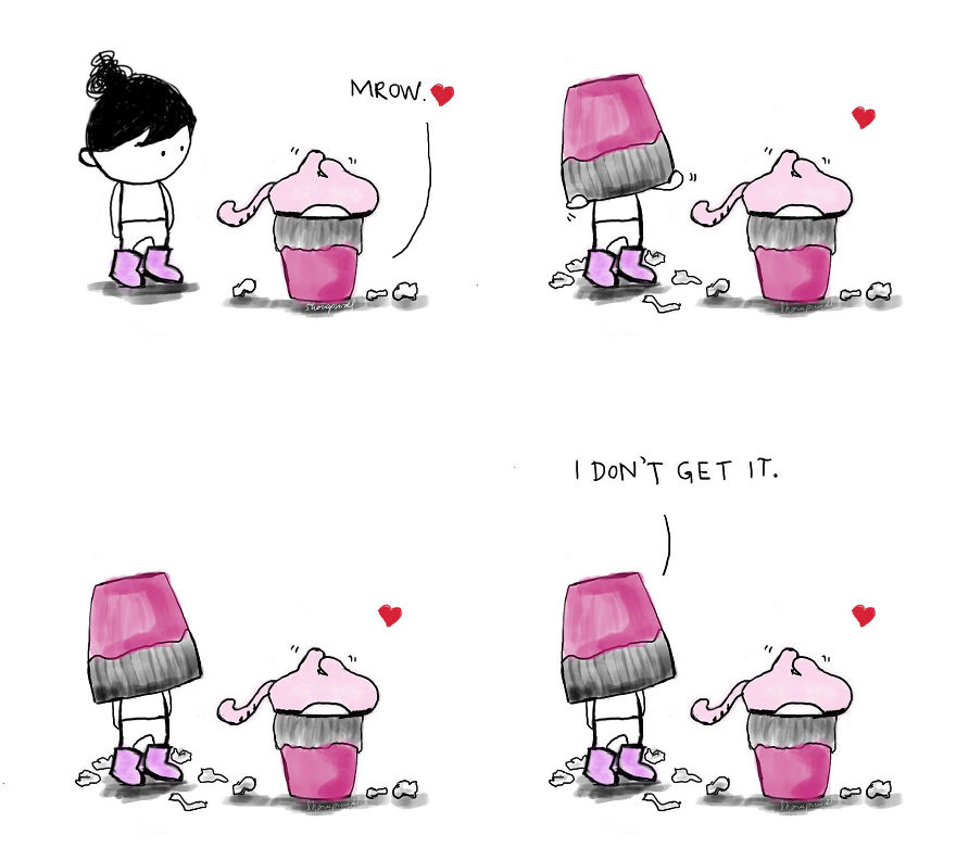 15 Heartwarming Comics Of A Little Girl And Her Cat To Make Your Day