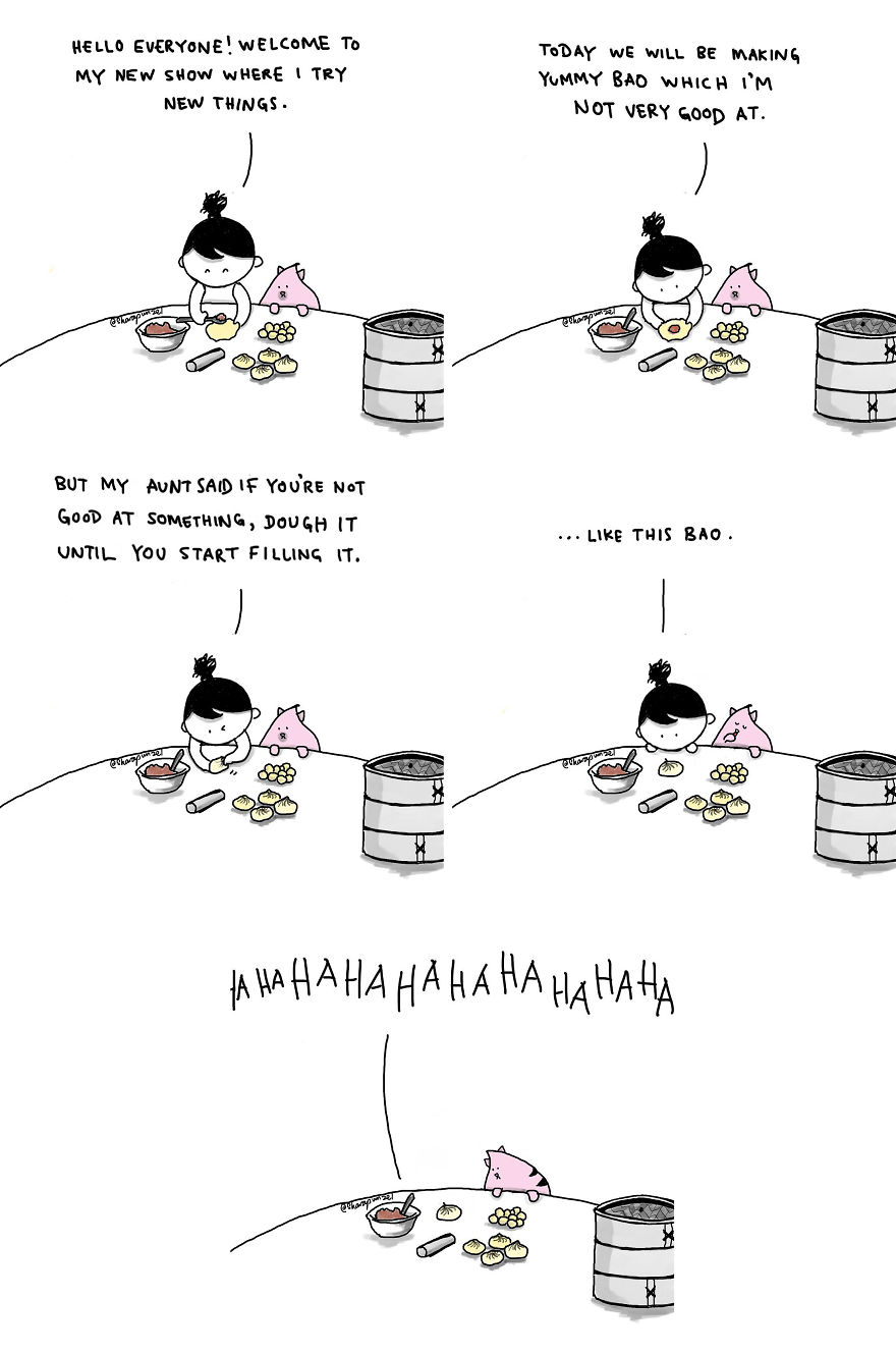 15 Heartwarming Comics Of A Little Girl And Her Cat To Make Your Day