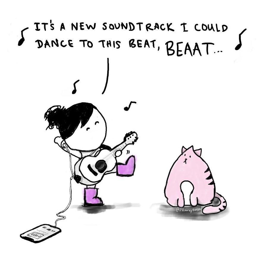 15 Heartwarming Comics Of A Little Girl And Her Cat To Make Your Day