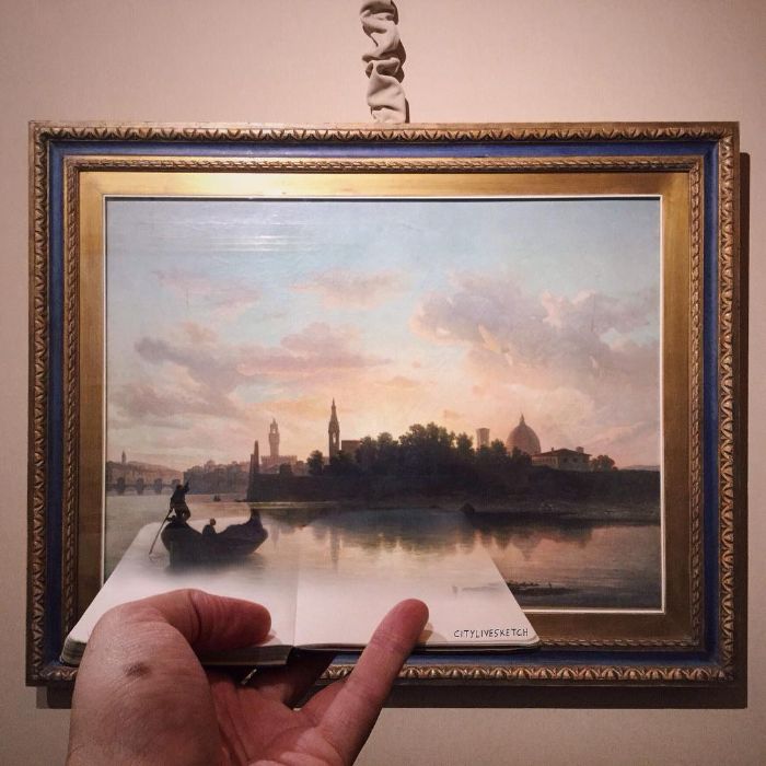 Drawings-Cartoons-Merged-With-Reality-Citylivesketch-Pietro-Cataudella