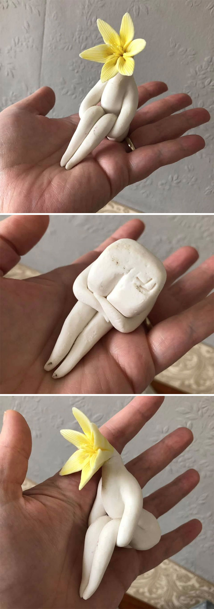 Found This In A Second Hand Store A Few Months Ago, I’m Not Sure What It Is Or Why It Is But I Took It Home Anyway, Creeps My Hubby Out But I Think It’s Kinda Cute. Poor Flower Head Creature