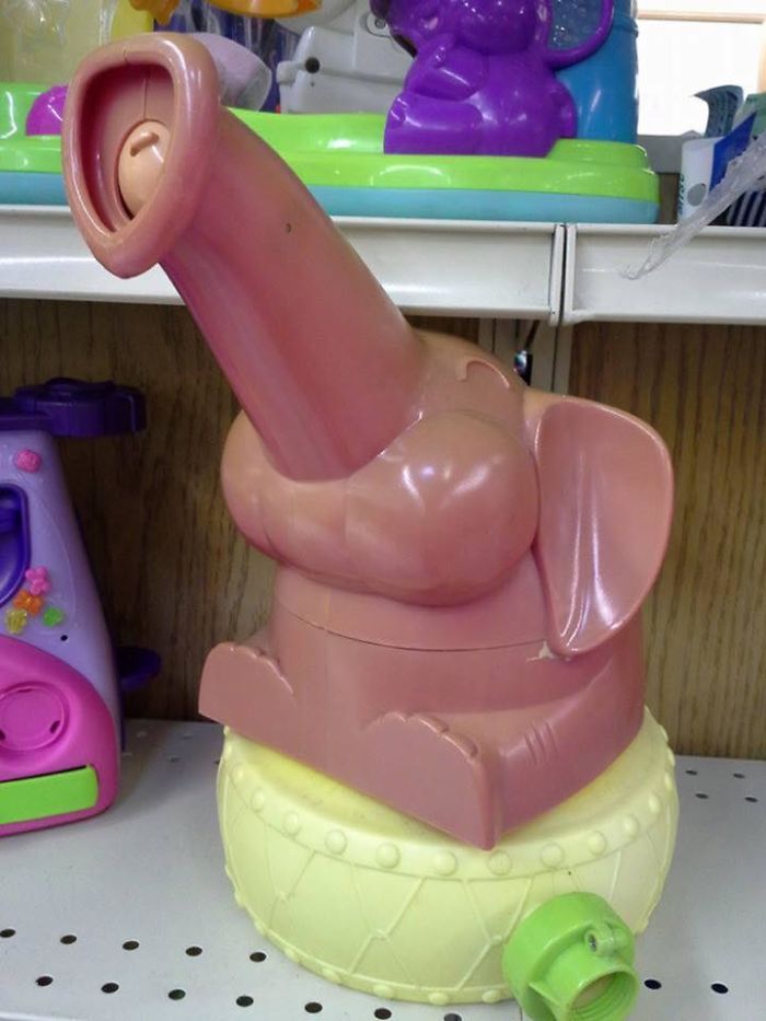 It's A Sprinkler. For Children To Run Through A Nice Little Homemade Rain Shower On Your Lawn On A Hot Day! What Did You Think It Was, Sicko? Interesting Color Choice; Wonder If It Faded In The Sun Or Was Always This Shade Of... Caucasian?