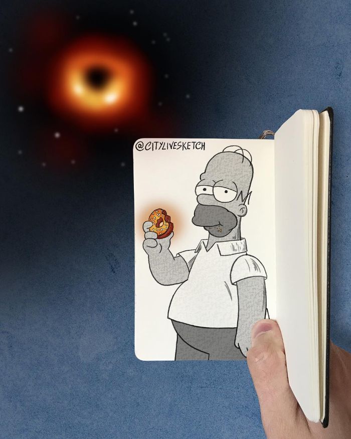 Drawings-Cartoons-Merged-With-Reality-Citylivesketch-Pietro-Cataudella