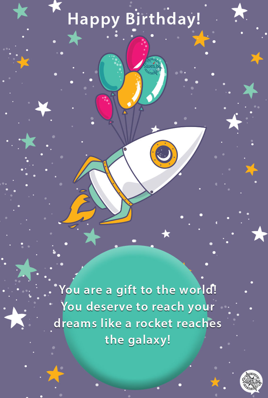 Birthday Card Rocket