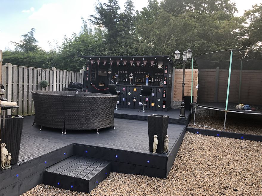 This Pallet Bar In My Backyard Cost Me Only $112 To Make This Pallet Bar In My Backyard Cost Me Only $112 To Make