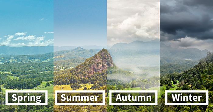 This Is How 8 Different Locations Around The World Look Across The Four Seasons