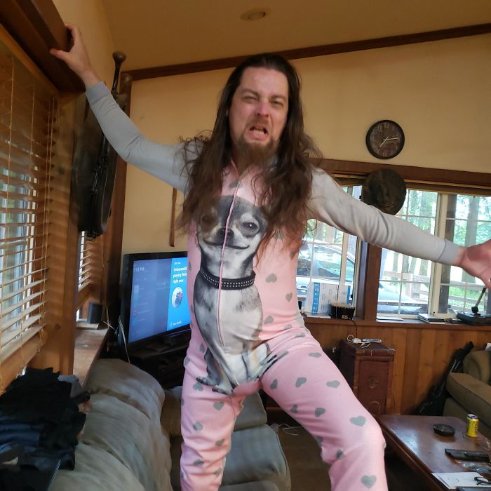 My Friend Gave Me This Awesome Chihuahua Onesie And My Husband Stole It