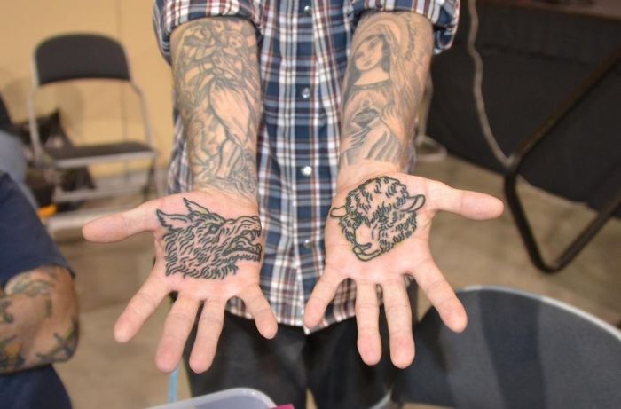 Palm Tattoos At Richmond Tattoo Arts Festival