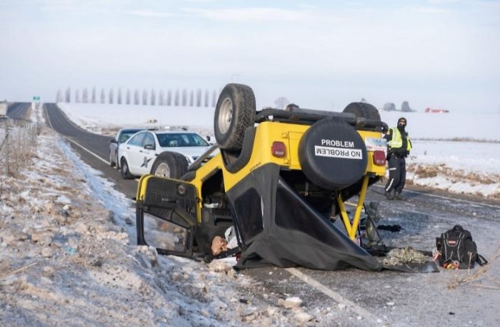 Bet She's Glad She Bought That Tire Cover