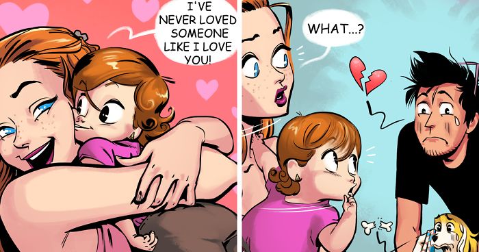 Artist Captures The Precious Fleeting Moments Of Life With His Wife, Kid, And Dog (14 New Pics)