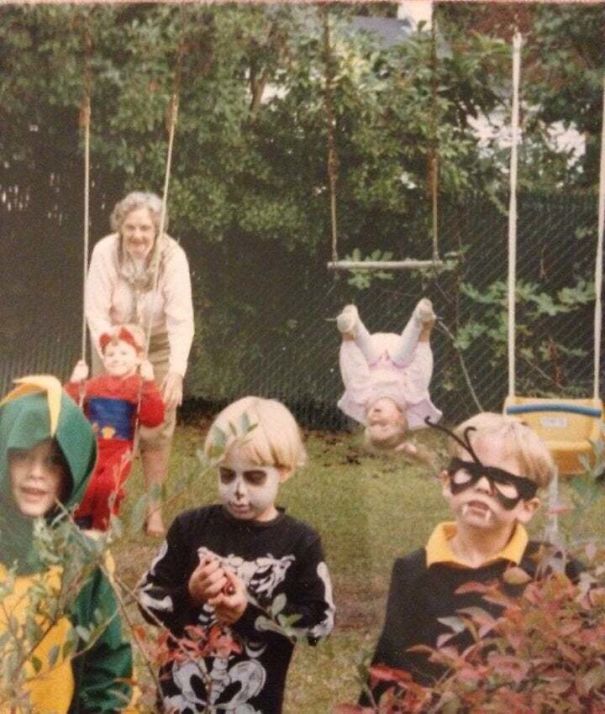 Halloween 1989. That's Me On The Right. My Sister Is Behind Me And About To Have A Really Bad Day