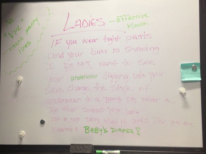 My Brothers GF Sent Him This From Her Workplace, This Is What Her Boss Posted