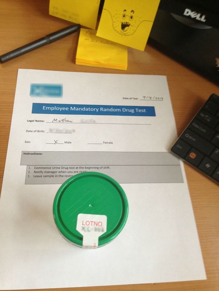 My Coworker Is Coming Back From Burning Man Today, So My Boss Left This On His Desk... I Love My Job