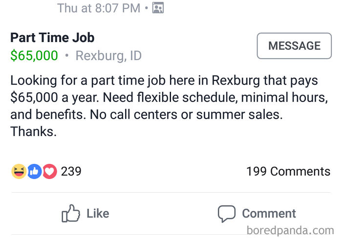 Let Me Know If A Job Like This Exists