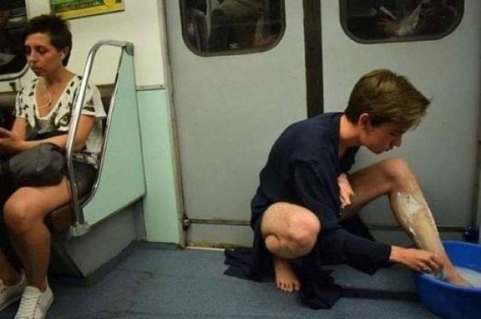 Just A Little Subway Grooming...