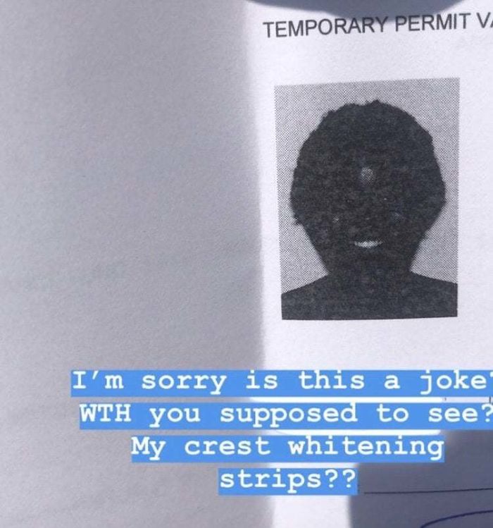 My Friend Got Her License Renewed And This Is Her Temporary Permit