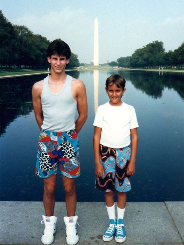 My Brother And I Were True Fashion Icons In The 80's. Here We Are In Washington, D.C.