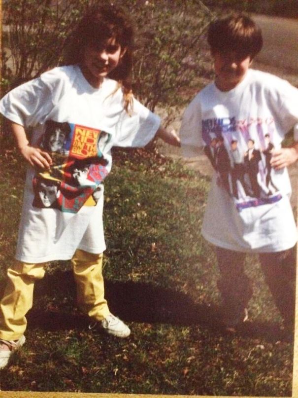 My Parents Bought Us New Kids On The Block Tshirts, Assuming We Would Grow Into Them In Ten Years