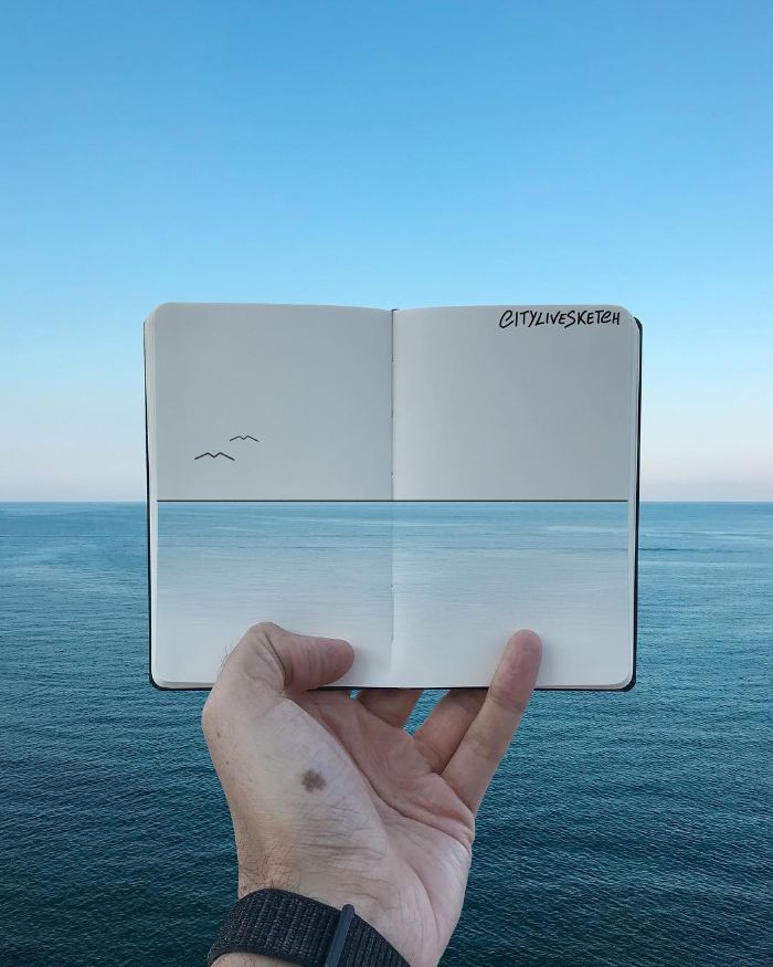 Drawings-Cartoons-Merged-With-Reality-Citylivesketch-Pietro-Cataudella