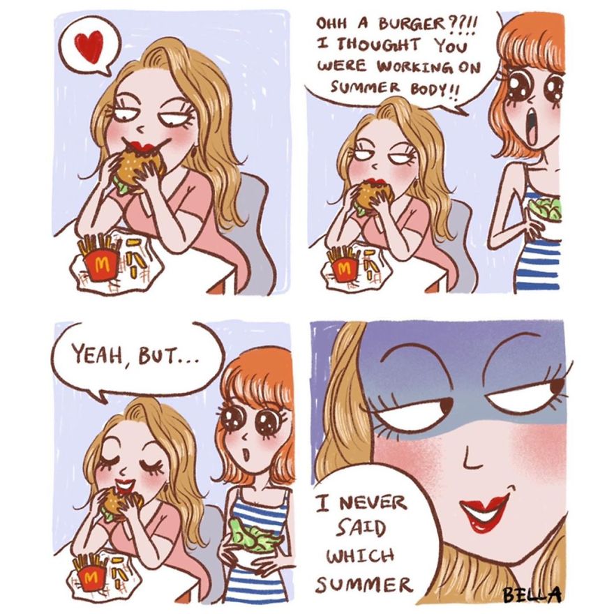 Belgian Artist Shows In Comics How We Should Face Everyday Problems With A Good Mood