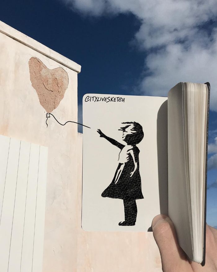 Drawings-Cartoons-Merged-With-Reality-Citylivesketch-Pietro-Cataudella